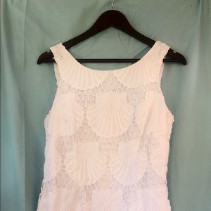 Lilly Pulitzer shell pattern white dress